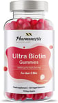 Pharmanostix Ultra Biotin 5000Mcg Vegan Gummies - 10000Mcg per Daily Dose - for