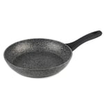 Salter BW05746 Megastone 24 cm Frying Pan – 10 x Tougher Non-Stick, Small Cooking Pan, PFOA-Free Forged Aluminium, Suitable For All Cooking Hobs, Dishwasher & Metal Utensil Safe, Soft Touch Handle