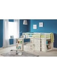 Julian Bowen Roxy Sleepstation With Desk, Drawers And Shelves - White