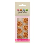 FunCakes Funcakes Marzipan Decorations Roses Gold Set/6 Rosa