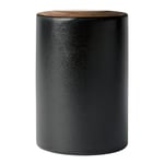 Aida - Raw oppbevaringskrukke med lokk titanium black