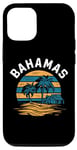 Coque pour iPhone 15 Pro « BAHAMAS » Retro Sunset Vacation Ready