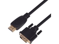 Hdmi - Dvi Cable 3M. 24+1,Plated
