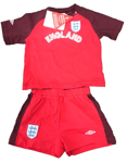 UMBRO baby's 12-18 MONTHS boys ENGLAND FOOTBALL KIT t-shirt/shorts set RED bnwt