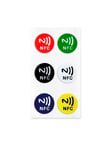Light Solutions NFC tag - NTAG213 - colored stickers - 6 pcs