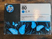 HP 80 CYAN 350ML C4846A INK CARTRIDGE Inc VAT
