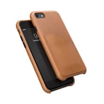 Bugatti Phone Case Compatible with iPhone 6 / 6s / 7/8 / iPhone SE2 Case, Londra Wrap Fully Protective Phone Cover with Pocket, Cognac
