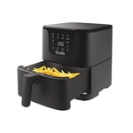 Dualit Air Fryer - 5.5L Capacity - Serves 4-7 Preset Cooking Programs - Healthy Eating Made Easy - Adjustable Temperature and Time Control - Non-Stick Dishwasher Safe Crisper Plate