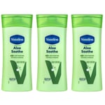 VASELINE INTENSIVE CARE ALOE VERA BODY LOTION MOISTURE 200ml x 3