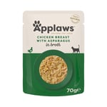 Applaws Pouch med bouillon 12 x 70 g - Kyllingebryst med asparges