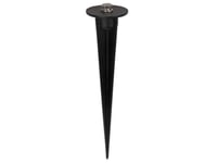 Perel Piquet de sol pour projecteurs LED, petit, noir, diamètre de 40 mm, hauteur de 160 mm, 46 g, aluminium