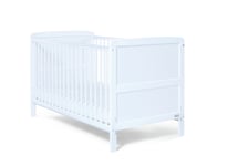 Baby Elegance Travis Cot Bed with Mattress - White