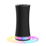 Portable Bluetooth Speaker, Wireless Speaker Bluetooth with LED Light 360° Surround Sound, RGB Light Show, Loud HD Sound, Built-in Mic, Handsfree Call, TF Card Slot