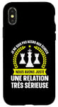 Coque pour iPhone X/XS Chessman Jeu De Société Chess Maître Des Échecs