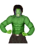 Hulken Inspirert Grønn Muskeldrakt til Barn