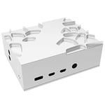 Akasa Gem A-RA09-M1S Boîtier de Refroidissement Passif pour Raspberry Pi 4 | Boîtier sans Ventilateur 100% Aluminium Pur | Puissant et Ultra Silencieux | Ouverture cachée Micro SD et GPIO | Argenté