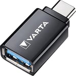 VARTA charging and data USB to USB Type C adapter (suitable for all USB Type C-compatible devices, such as Apple Macbook 12 2015, Samsung Galaxy, Google ChromeBook, Huawei P9 and Sony Xperia XZ)