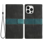 Splicing Design iPhone 13 Pro Plånboksfodral - Svart