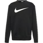 NIKE Repeat Crew Sweatshirt Black/Black/White S