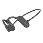 Bone Conduction Trådlösa Sport Bluetooth Hörlurar Svart