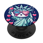 Statue of Liberty Cute NYC New York City Manhattan Girls PopSockets PopGrip Interchangeable