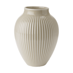 Knabstrup Keramik Knabstrup riflet vase 20 cm Ripple sand