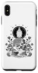 Coque pour iPhone XS Max Bouddha Floral Vintage Fleur Yoga Bouddhisme Yogi Bouddhiste