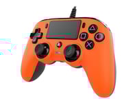 Nacon Compact Controller - Color Edition - Spelkontroll - Kabelansluten - Orange - För Sony Playstation 4