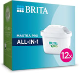 BRITA MAXTRA PRO All in One Water Filter Cartridge 12 Pack - Original BRITA Refi