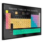 Plakat - Mendeleev's Table - 30 x 20 cm - Sort ramme