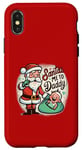 Coque pour iPhone X/XS Le Père Noël fait de moi la promotion de papa Christmas Baby Cry