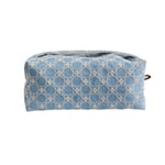 Cotton Denim Embroidered Tissue Box Fabric Drawer Bag Ql1
