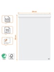 Nobo Premium Flipchart Paper Pad 600x890mm Reversible Plain or Gridded Paper 50 sheet 90gsm 1 Pack Rolled