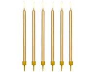 Partydeco Scd-1-019Me, Ljus, Guld, 12 Styck