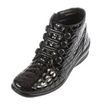 Padders Women's Tanya Ankle Boots, Black (Black/Croc 43), 3.5 UK