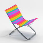 Chaise longue pliante de jardin piscine multicolore Rodeo Rainbow
