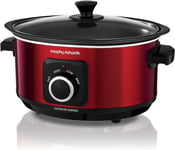 Morphy Richards 3.5L Sear & Stew Slow Cooker, Shatter Resistant Aluminium Pot, 3