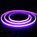 5 m. vattentät Lila Neon COB LED strip - 230V, IP67, 288 LED, 11,5W/m, kan klippas var 10cm