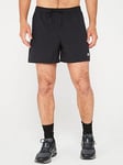 New Balance Mens 5in Running Shorts Lined 2in1 - Black, Black, Size S, Men