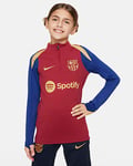 F.C. Barcelona Strike Older Kids' Nike Dri-FIT Football Drill Top