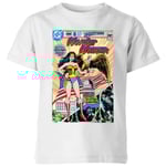 Justice League Wonder Woman Cover Kids' T-Shirt - White - 5-6 Years