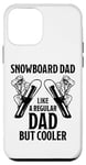 Coque pour iPhone 12 mini Snowboard Dad Cooler Snowboard avec inscription en allemand "Vater Papa Snowboarder