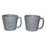 Starbucks Espresso Cup Grey Stone Starbucks Mug Espresso Set Demitasse (Grey, 2)