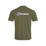 Berghaus Men's Organic Front & Back Classic Logo T-Shirt, Ivy Green, 3XL