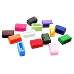 50PCS 3/8"(10.2mm) Plastic Belt Ring Square Buckle Loop Keeper for Watch Strap Pets Cat Dog Collar Harness Backpack Strap Webbing DIY Craft Sewing (Assorted Colors)