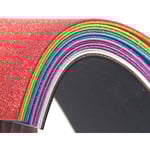 10-pack A4 2mm glitter EVA-skumark för pyssel och scrapbooking, färgblandning, glitter