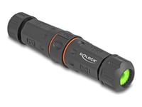 Delock - Kopplingsdon För Nätverk - Rj-45 (Hona) Till Rj-45 (Hona) - Stp - Cat 6A - Ip68 - M20-Gänga, Utomhus - Svart