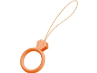 Hurtel silikon telefon nyckelband hängsmycke diamantring fingerring orange