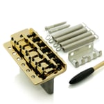 Squier Stratocaster Compatible Tremolo Guitar Bridge- Gold