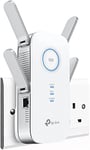 TP-Link AC2600 Dual Band Mesh Wi-FI Range Extender, Wi-FI Booster/Hotspot with 1 Gigabit Port, Dual-Core CPU, Built-in Access Point Mode, Works with Any Wi-FI Router, Easy Setup, UK Plug (RE650)